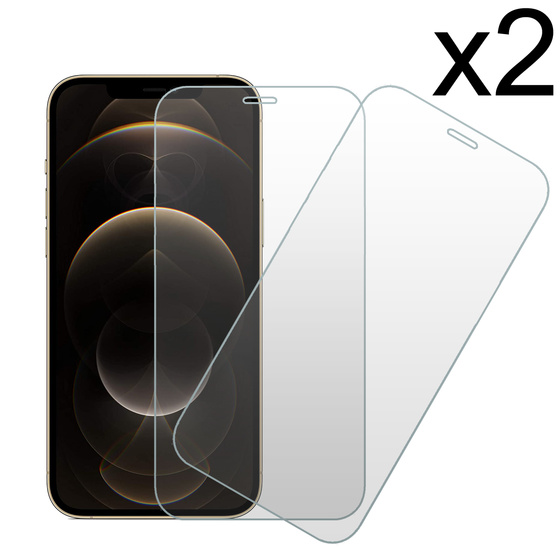 2x Echt Glas Schutzfolie fr iPhone 12 Pro Max