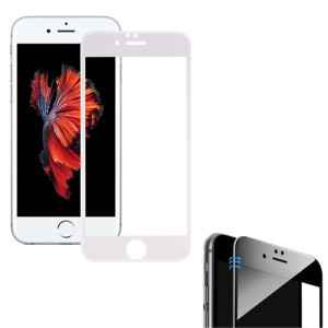 3D Echt Glas Panzer Displayschutzfolie für iPhone 6 (4,7") White