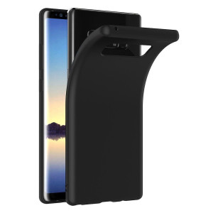 Schwarze Schutzhülle aus Silikon für Samsung Galaxy Note 8