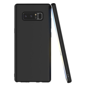 Schwarze Schutzhülle aus Silikon für Samsung Galaxy Note 8