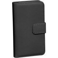 Kunstleder Bookstyle Tasche mit Lasche für Samsung Galaxy A6+ 2018 Schwarz