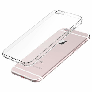 Phoneparts Beneficial Silikon Case für iPhone 6 / 6S || Transparente Gummi Schutz Hülle Clear Case