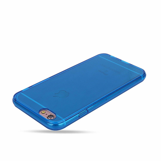 Phoneparts Beneficial Silikon Case fr iPhone 6 / 6S || Transparente Gummi Schutz Hlle in Blau