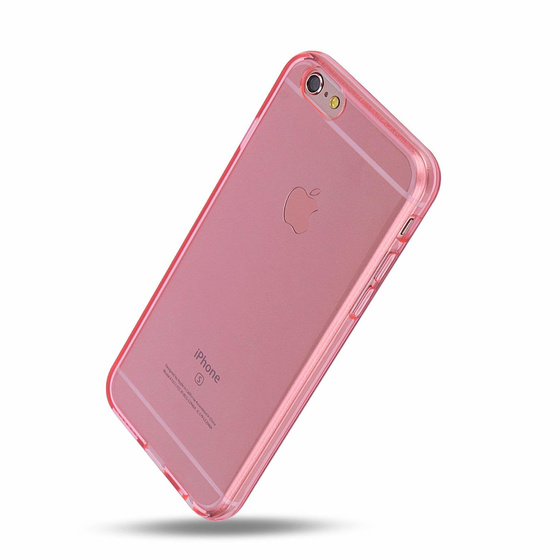 Phoneparts Beneficial Silikon Case fr iPhone 6 / 6S || Transparente Gummi Schutz Hlle in Pink