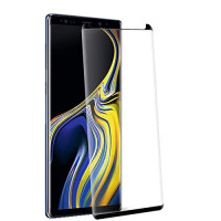 3D Echt Glas Displayschutz Folie für Samsung Galaxy Note 9 Curved Black