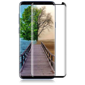 3D Echt Glas Displayschutz Folie für Samsung Galaxy S9 + Curved Black