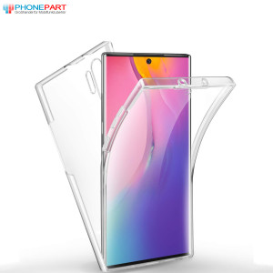 Ultra Dünne 360° Front + Back TPU Hülle für Samsung Galaxy Note 10 Plus Transparent