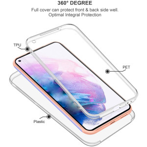 Ultra Dünne 360° Front + Back TPU Hülle für Samsung Galaxy Note 10 Plus Transparent