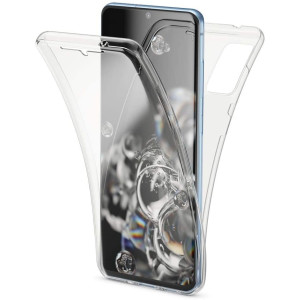 Ultra Dünne Front + Back TPU Hülle für Samsung Galaxy S20 Ultra Transparent Klar