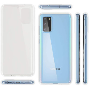 Ultra Dünne Front + Back TPU Hülle für Samsung Galaxy S20 Ultra Transparent Klar