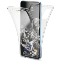 Ultra Dünne Front + Back TPU Hülle für Samsung Galaxy S20 Ultra Transparent Klar