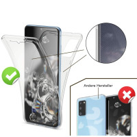 Ultra Dünne Front + Back TPU Hülle für Samsung Galaxy S20 Ultra Transparent Klar