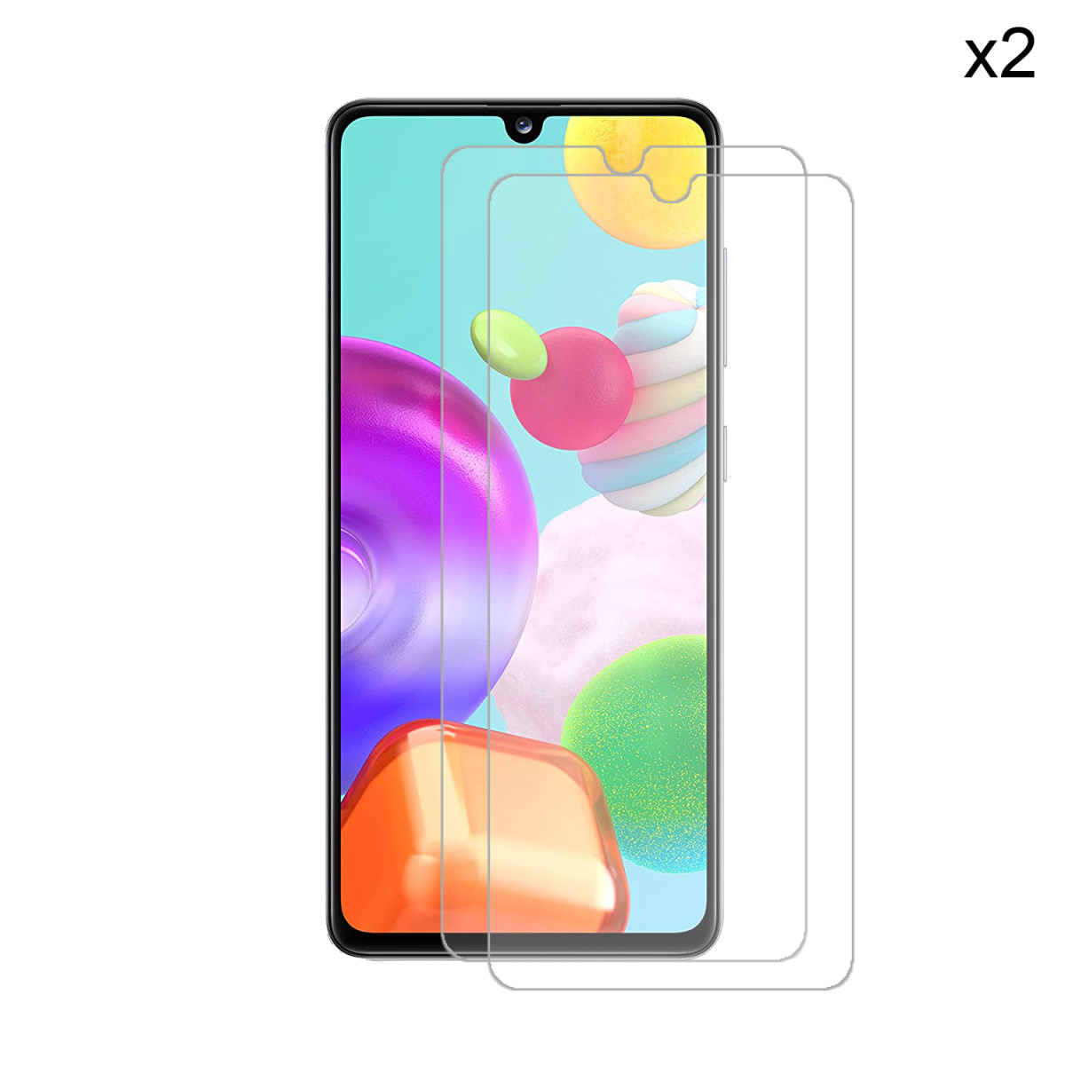 2x Schutzglas für Samsung Galaxy A41