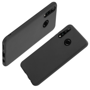 Schwarze Schutzhülle aus Silikon für Huawei P30 Lite