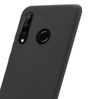 Schwarze Schutzhülle aus Silikon für Huawei P30 Lite