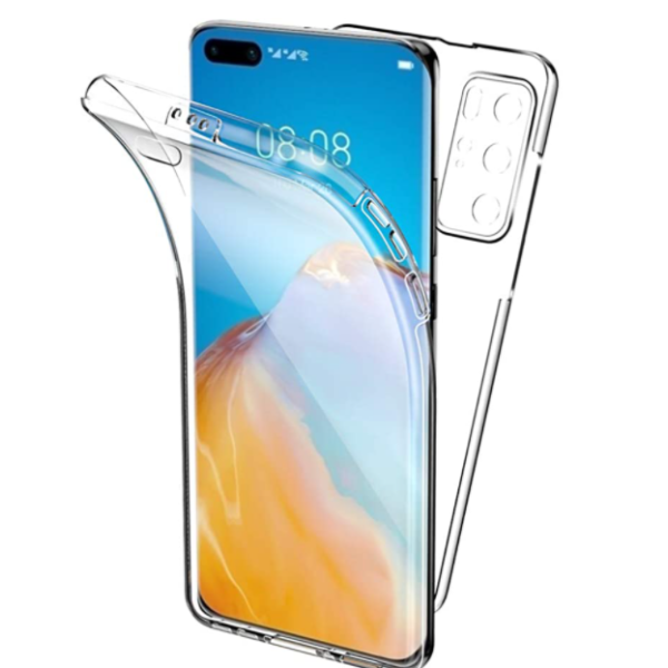 Ultra Dünne 360° Front + Back TPU Hülle für Huawei P40 Pro Transparent