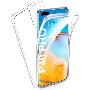 Ultra Dünne 360° Front + Back TPU Hülle für Huawei P40 Pro Transparent