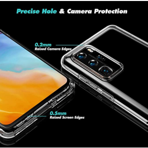 Ultra Dünne 360° Front + Back TPU Hülle für Huawei P40 Pro Transparent