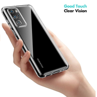 Ultra Dünne 360° Front + Back TPU Hülle für Huawei P40 Pro Transparent