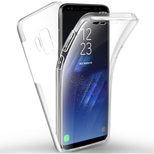 Ultra Dünne Front + Back TPU Hülle für Samsung Galaxy S9 Plus Transparent Klar