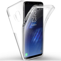 Ultra Dünne Front + Back TPU Hülle für Samsung Galaxy S9 Plus Transparent Klar