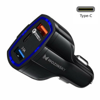 3.5A 35W 3er USB Port KFZ Ladegerät USB-C Anschluss QuickCharge 3.0