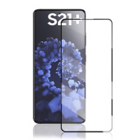 Echt 3D Glas Displayschutz Folie für Samsung Galaxy S21 Plus Black