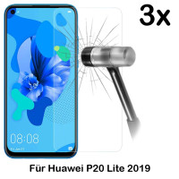 3x Schutzglas für Huawei P20 Lite 2019