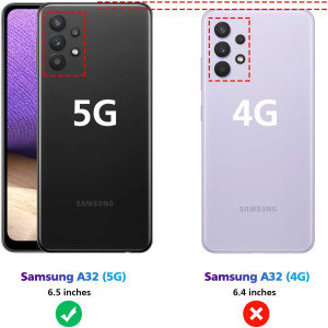 Schwarze Schutzhülle aus Silikon für Samsung Galaxy A32 5G