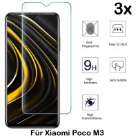 3x Schutzglas für Xiaomi Poco M3