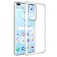 Ultra Dünne TPU Silikon Hülle in Transparent  für Huawei P40 Pro  mit 5D Schutzglas