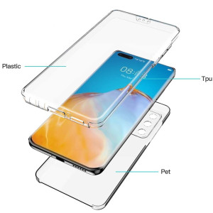 Ultra Dünne Front + Back TPU Hülle für Huawei P40 ProTransparent Klar