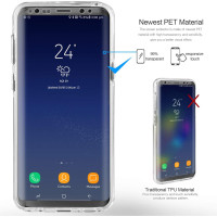 Ultra Dünne Front + Back TPU Hülle für Samsung Galaxy S8 Plus Transparent Klar