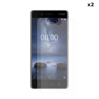 2x Echt Glas Displayschutzfolie für Nokia 8