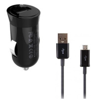 Durata USB KFZ Adapter 1000 mAh mit Kabel schwarz