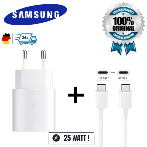 Original Samsung EP-TA800 Schnellladegerät für Netzteil + Kabel Weiß