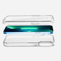 Ultra Dünne Front + Back TPU Hülle für iPhone 13 mini Transparent Klar