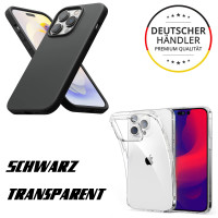 TPU Klar-Schwarz Silikonhülle für  iPhone 12/13/14