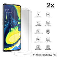 2x Echt Glas Displayschutz Folie für Samsung Galaxy S22 / S23 Plus