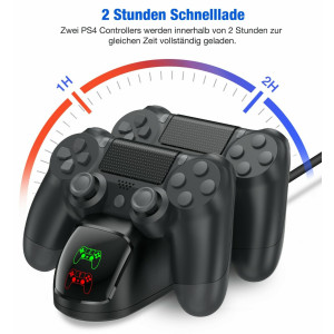 Ladegerät Dockingstation für Dualsense Dock Für PS4 Ladestation Für DualShock 4/Playstation 4/PS4/ Pro /PS4 Slim-Controller