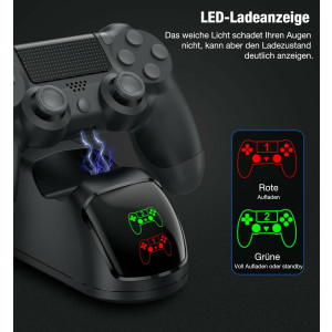 Ladegerät Dockingstation für Dualsense Dock Für PS4 Ladestation Für DualShock 4/Playstation 4/PS4/ Pro /PS4 Slim-Controller