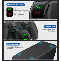 Ladegerät Dockingstation für Dualsense Dock Für PS4 Ladestation Für DualShock 4/Playstation 4/PS4/ Pro /PS4 Slim-Controller