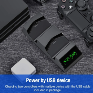 Dual PS4 Controller Lade Dock Station Magnet Ladestation Basis für Sony Playstation 4 PS4 Pro/Slim Wireless Controller