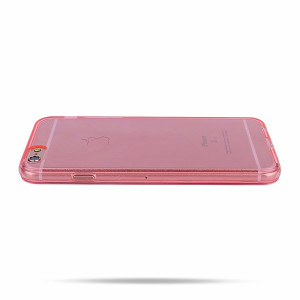 Schutzhülle aus Silikon für  iPhone 6 Plus / 6S Plus Transparent Pink