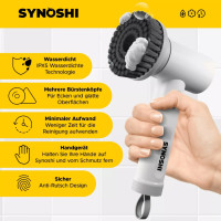 Synoshi ELEKTRISCHE MULTIREINIGUNGSBÜRSTE - Vielseitiges Reinigungsgerät