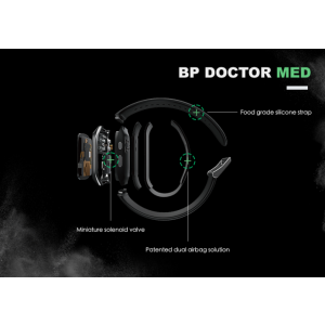 YHE BP Doctor MED - Smartwatch-Bright Silver