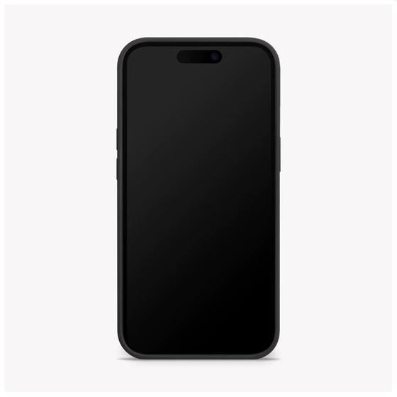 Schwarze Schutzhlle aus Silikon fr  iPhone 15 Plus