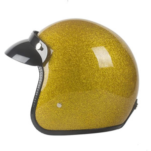 Helm Open Face für Harley Motorrad – GOLD -L/59-60 cm