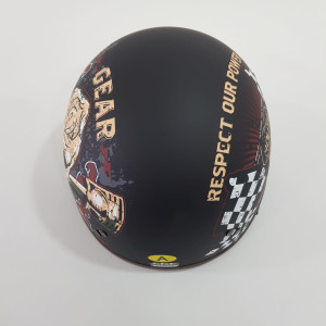 GTX Motorrad Halbhelm Brain-Cap  -Nr 8