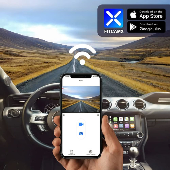 Fitcamx Dashcam ? fr  Ford Mustang (2019-2022)